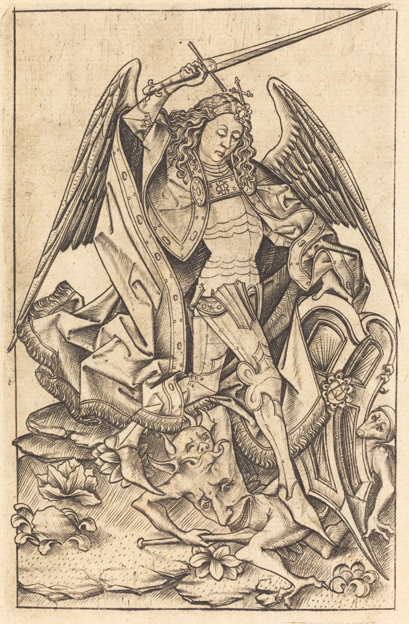 Saint Michel, c. 1470-1480 - Israhel van Meckenem