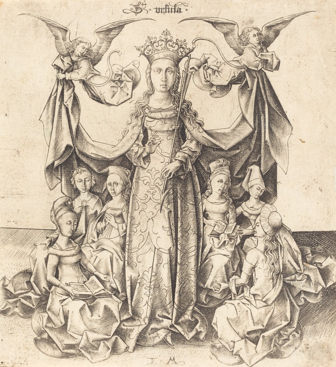 Sainte Ursule et ses demoiselles, vers 1475-1480 - Israhel van Meckenem