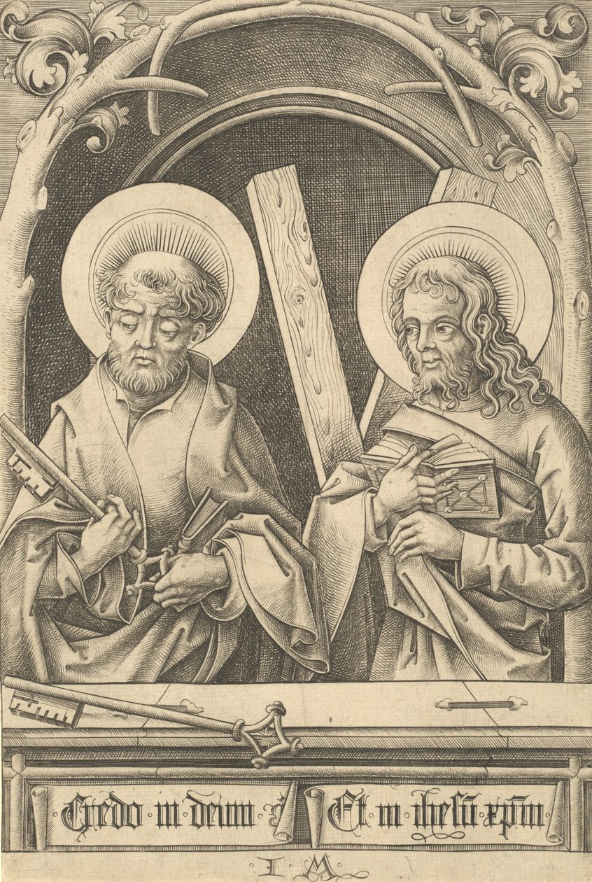 Saints Pierre et André, vers 1480-1485 - Israhel van Meckenem