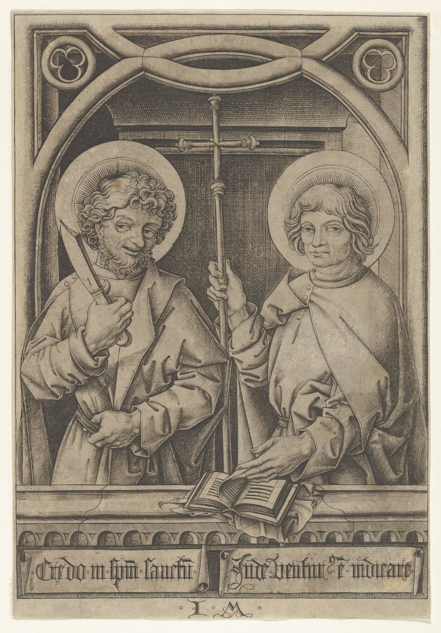 Saint Barthélemy et Saint Philippe, des Apôtres, 1435-1503 - Israhel van Meckenem