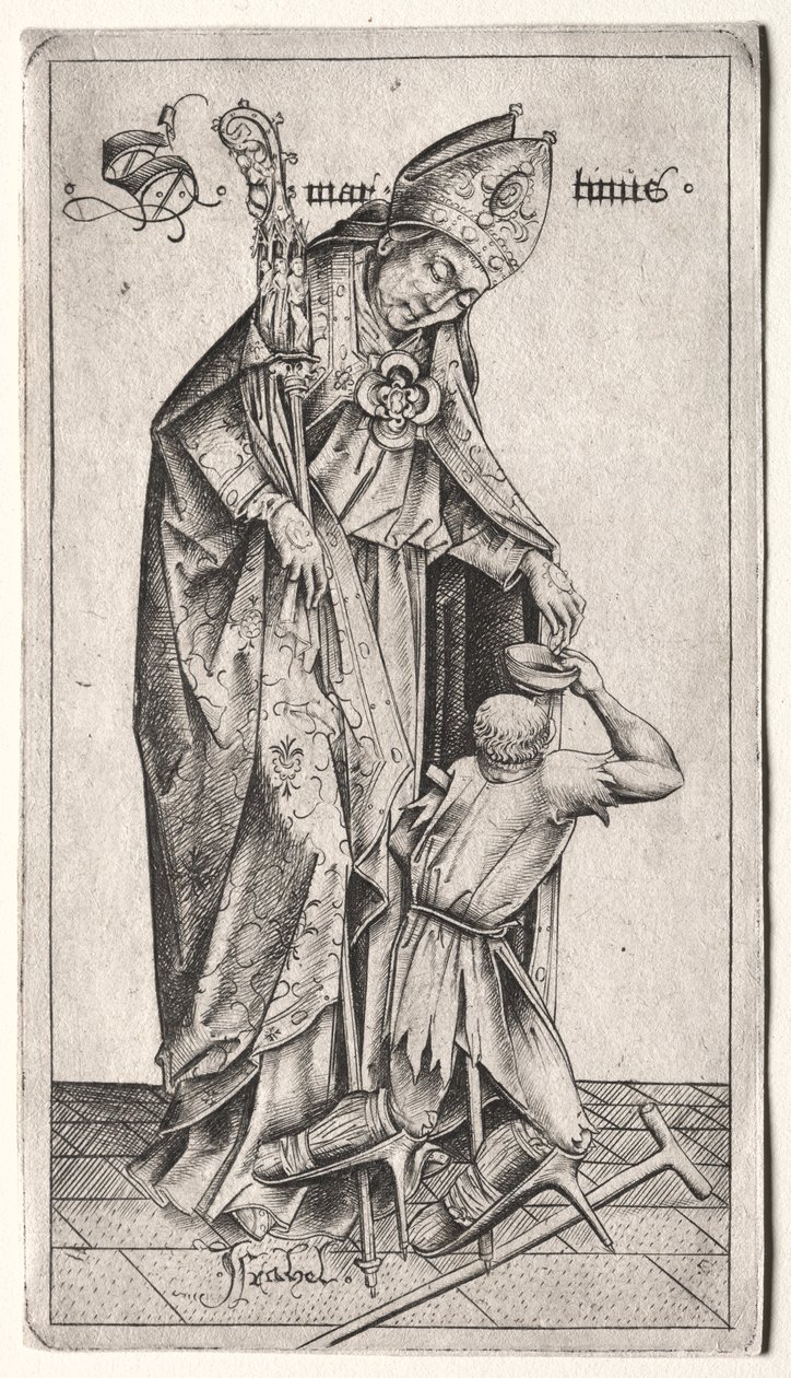 Saint Martin - Israhel van Meckenem