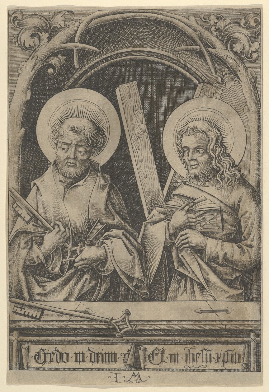 Saint Pierre et Saint André, des Apôtres - Israhel van Meckenem