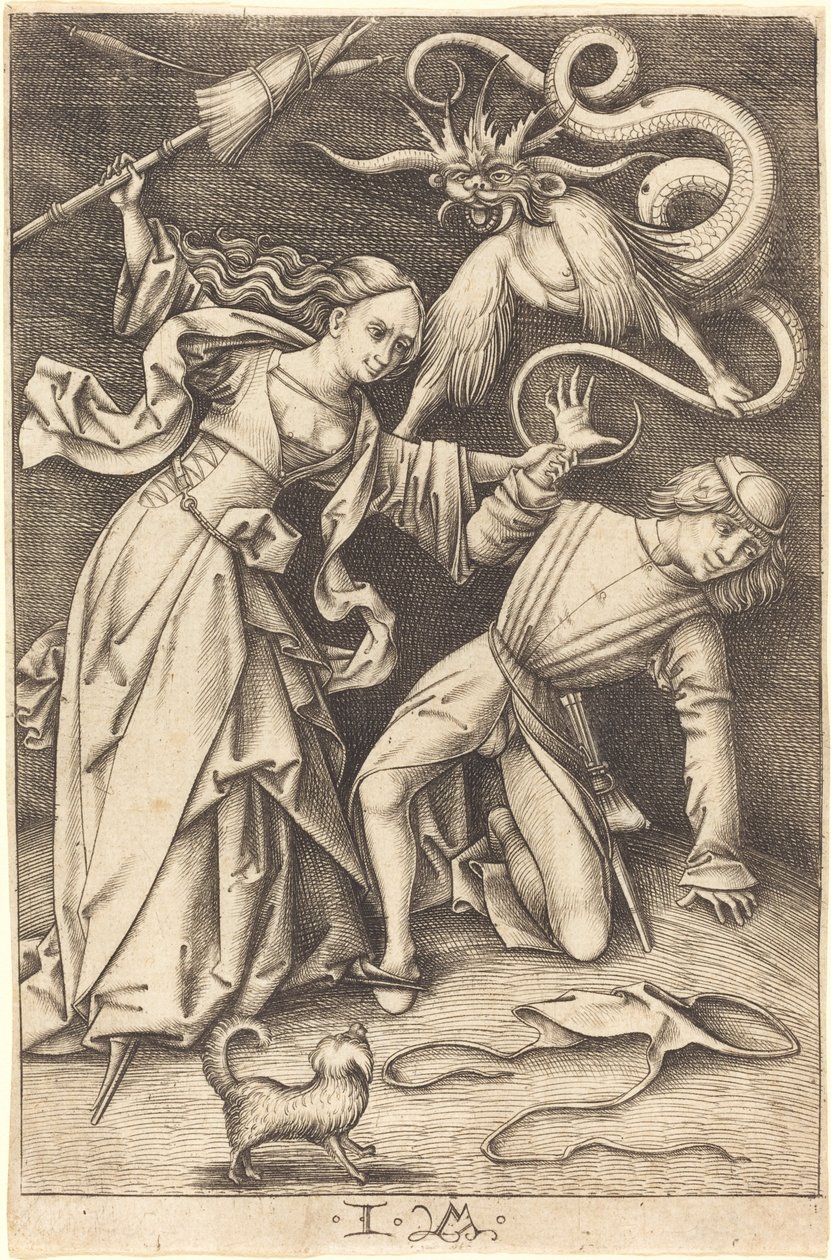 La Femme en colère - Israhel van Meckenem