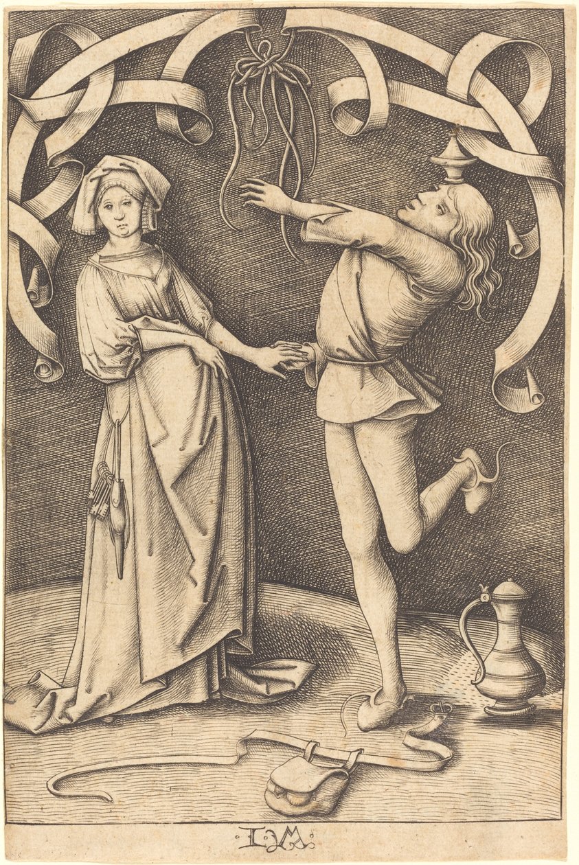 Le Jongleur et la Femme, vers 1495-1503 - Israhel van Meckenem