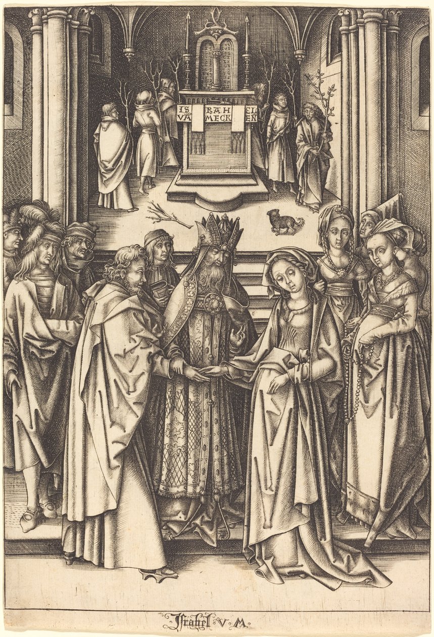 Le Mariage de la Vierge, vers 1490-1500 - Israhel van Meckenem