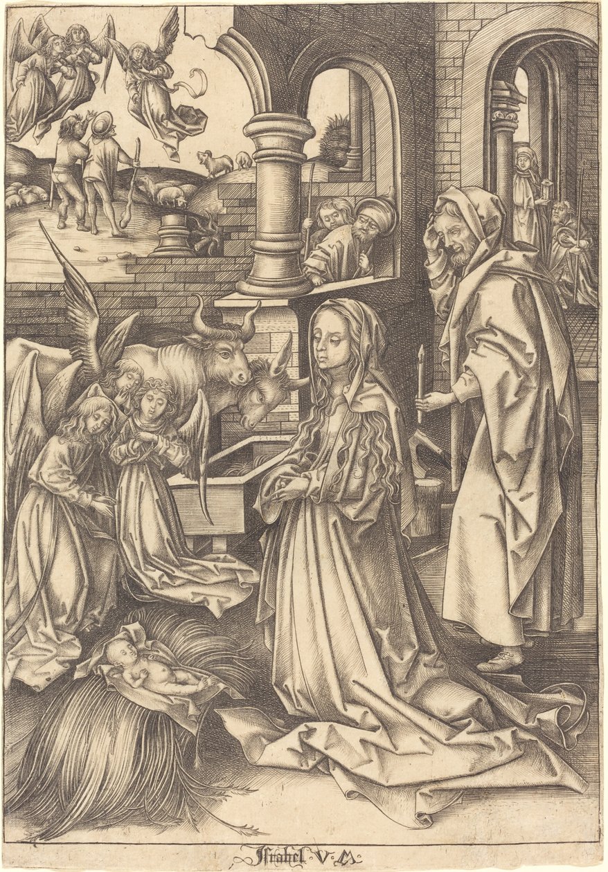 La Nativité - Israhel van Meckenem