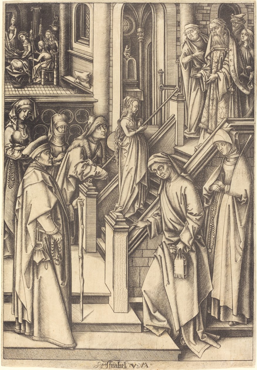 La Présentation de la Vierge, vers 1490-1500 - Israhel van Meckenem