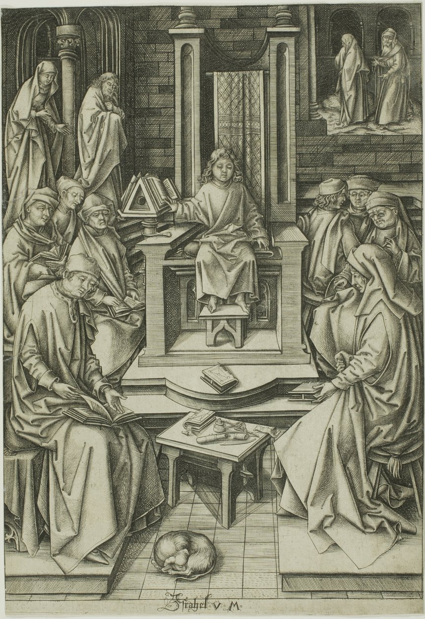 Le Christ parmi les médecins - Israhel van Meckenem the younger