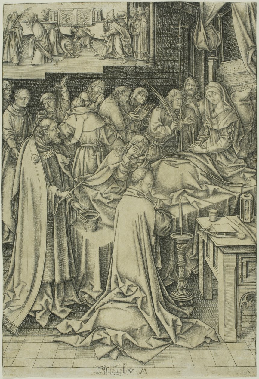 La mort de la Vierge - Israhel van Meckenem the younger