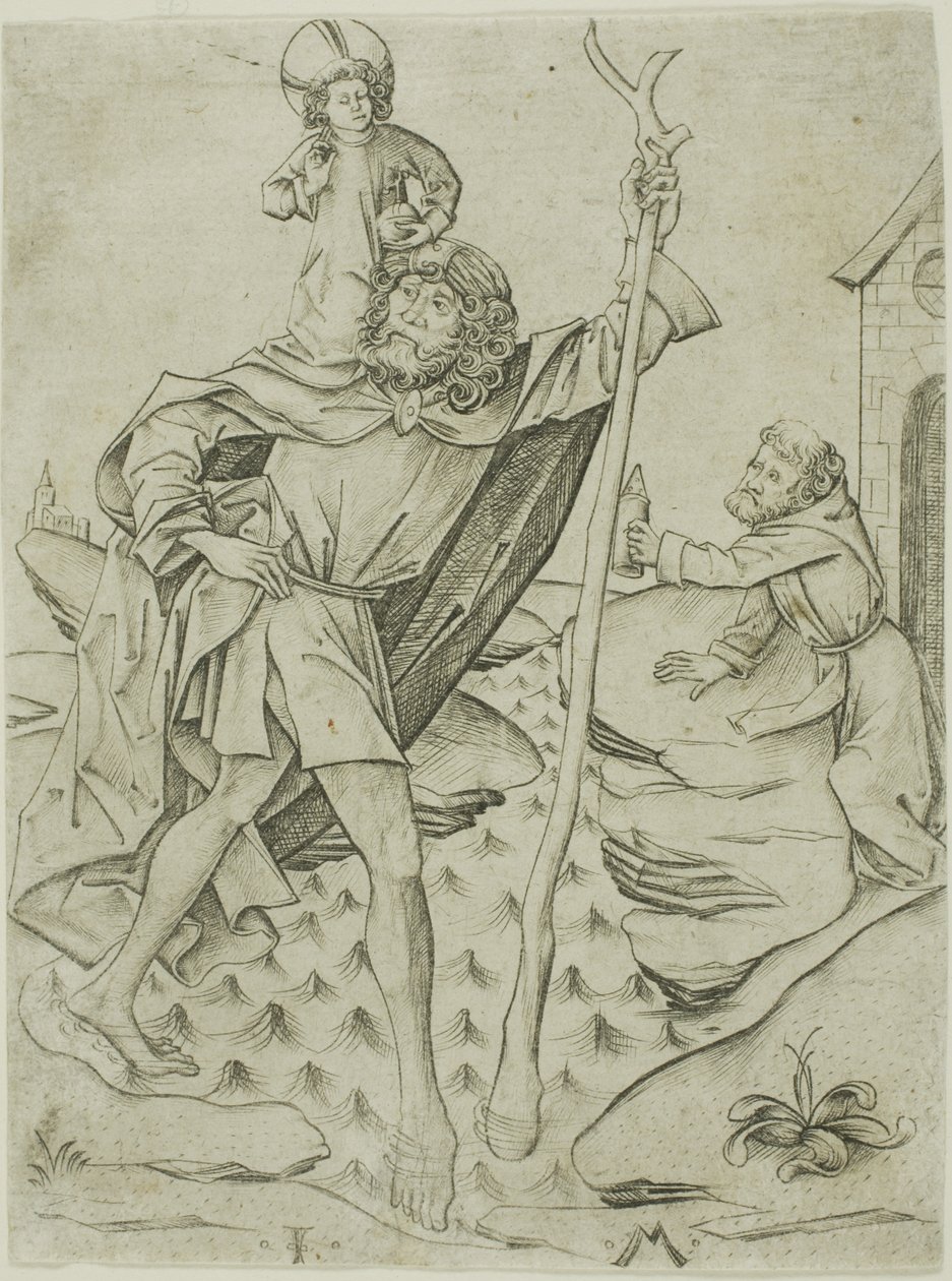 Saint-Christophe - Israhel van Meckenem the younger