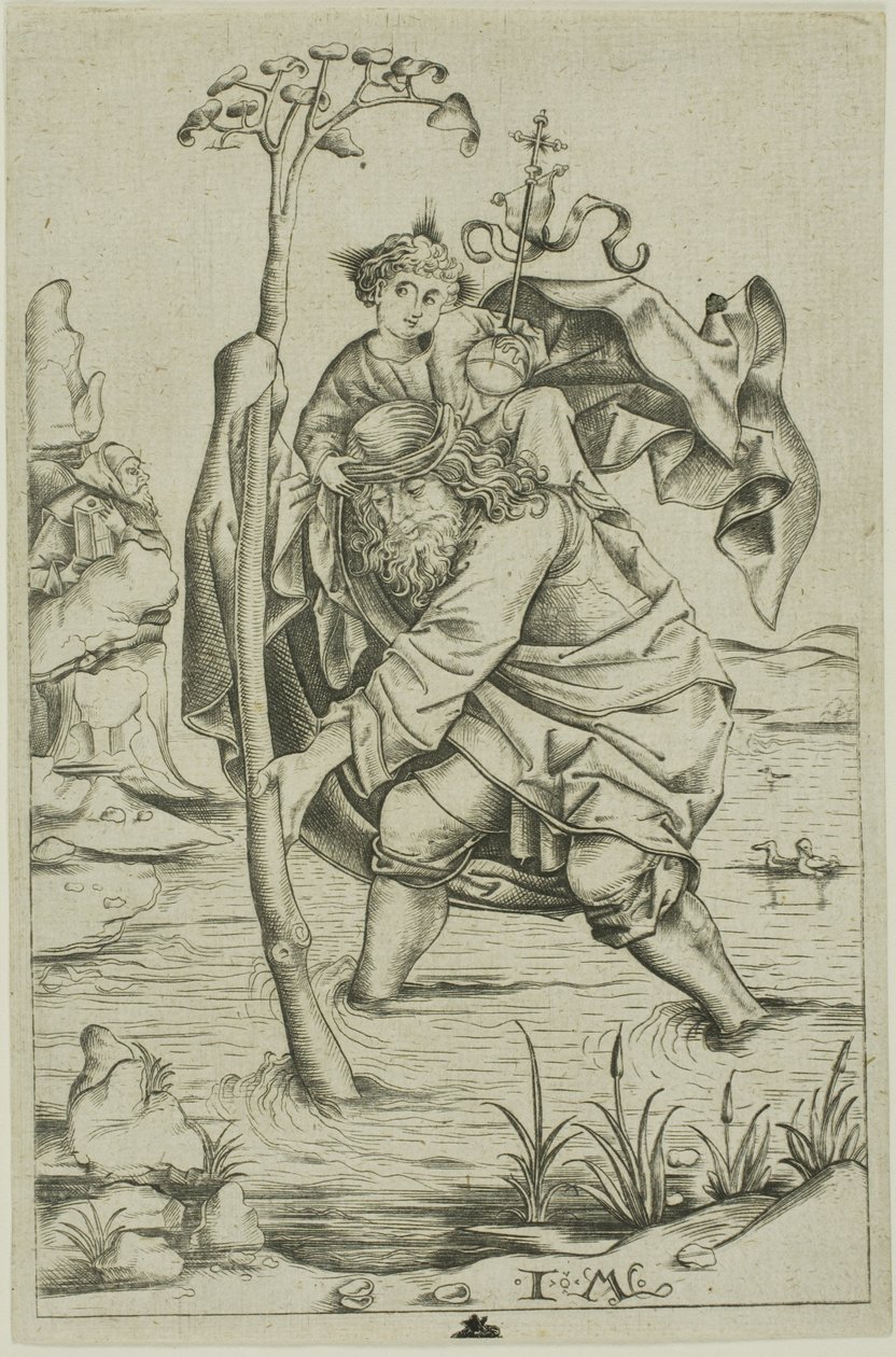 Saint-Christophe - Israhel van Meckenem the younger
