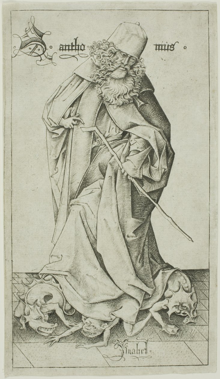 Saint Antoine - Israhel van Meckenem the younger