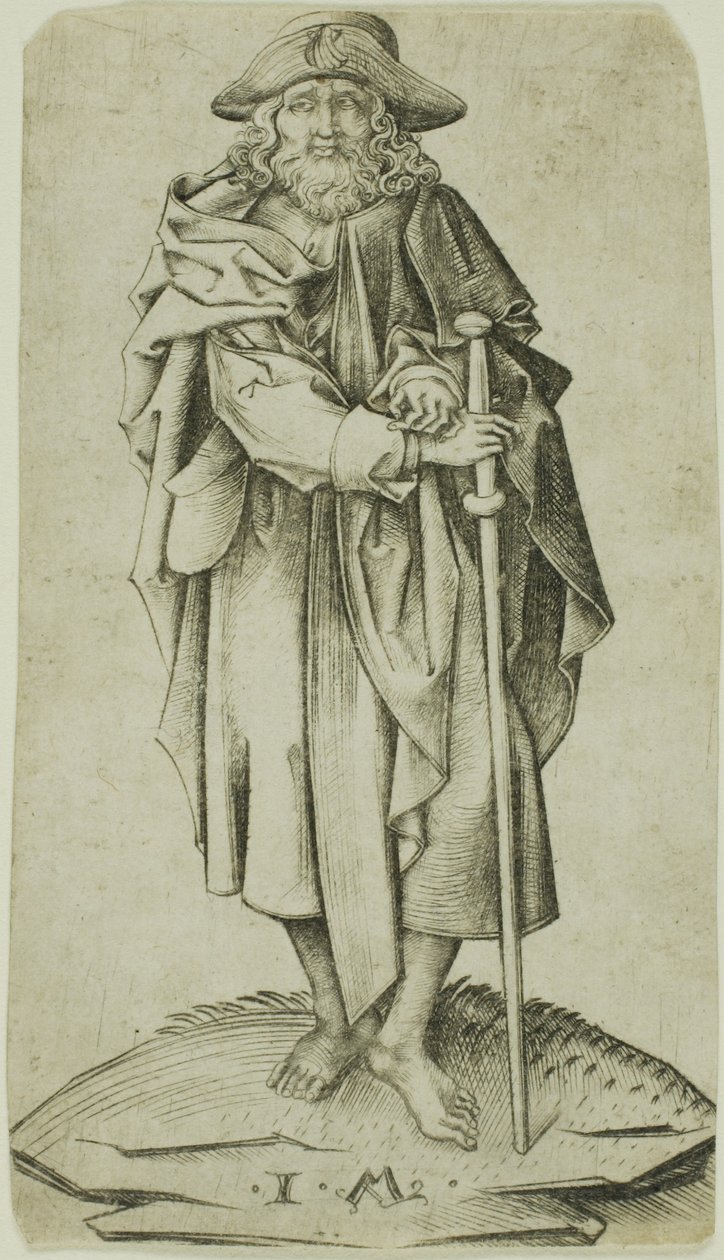 Jacques Majeur, du Christ et des Apôtres - Israhel van Meckenem the younger
