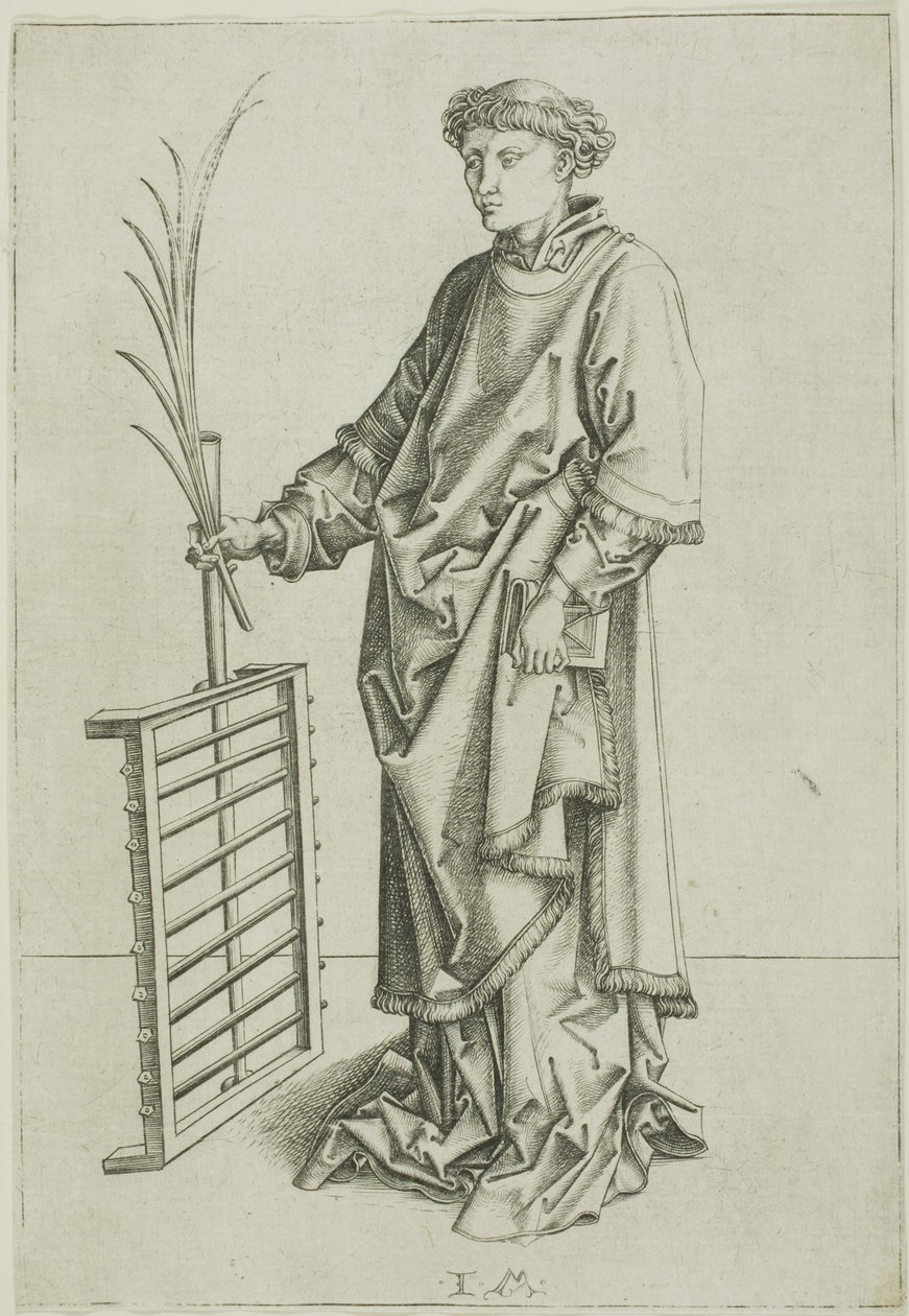 St. Laurence - Israhel van Meckenem the younger
