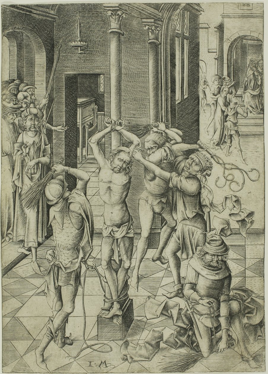 La Flagellation - Israhel van Meckenem the younger
