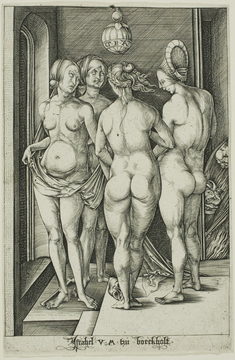 Les quatre sorcières - Israhel van Meckenem the younger