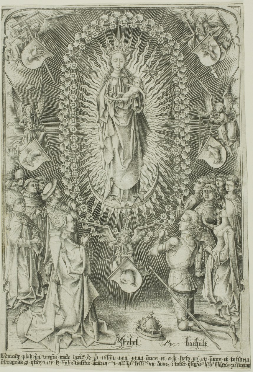 La Madone du Rosaire - Israhel van Meckenem the younger