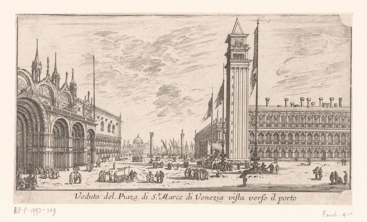 Vue de la place Saint-Marc à Venise - Israël Silvestre