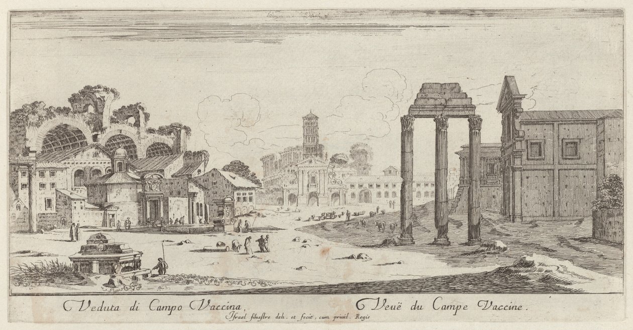 Veduta di Campo Vaccina - Israël Silvestre