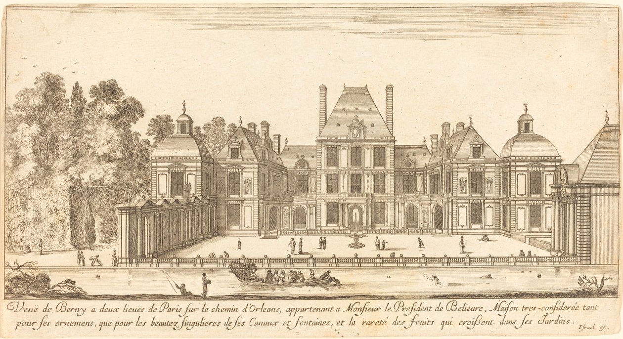 Vue de Berny à Deux Lieues de Paris sur le Chemin d