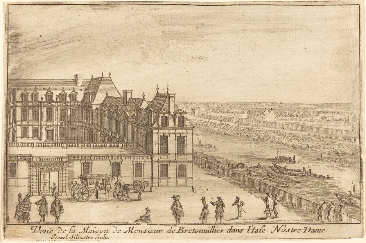 Vue de la Maison de Monsieur de Bretonuiller dans l