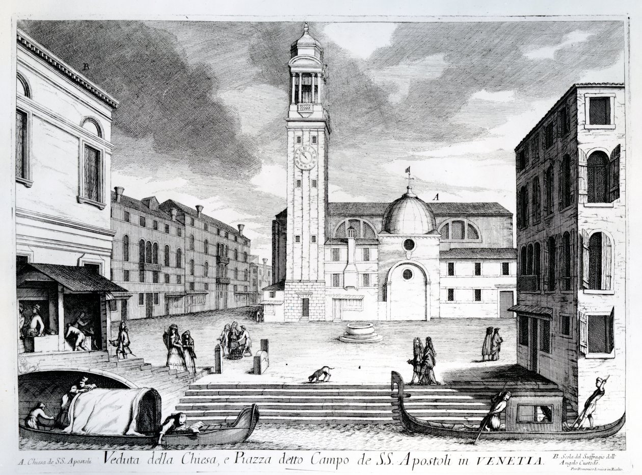 Vue de Santi Apostoli, Venise - Italian School