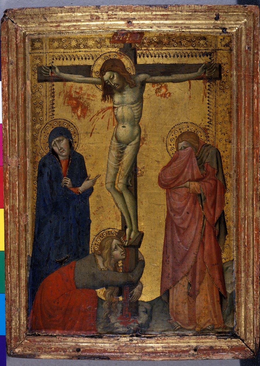 Christ en croix avec Marie, Jean et Marie Madeleine - Italian School