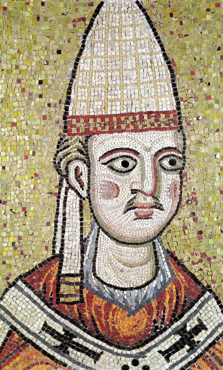 Pape Innocent III (1160-1216) (mosaïque) - Italian School
