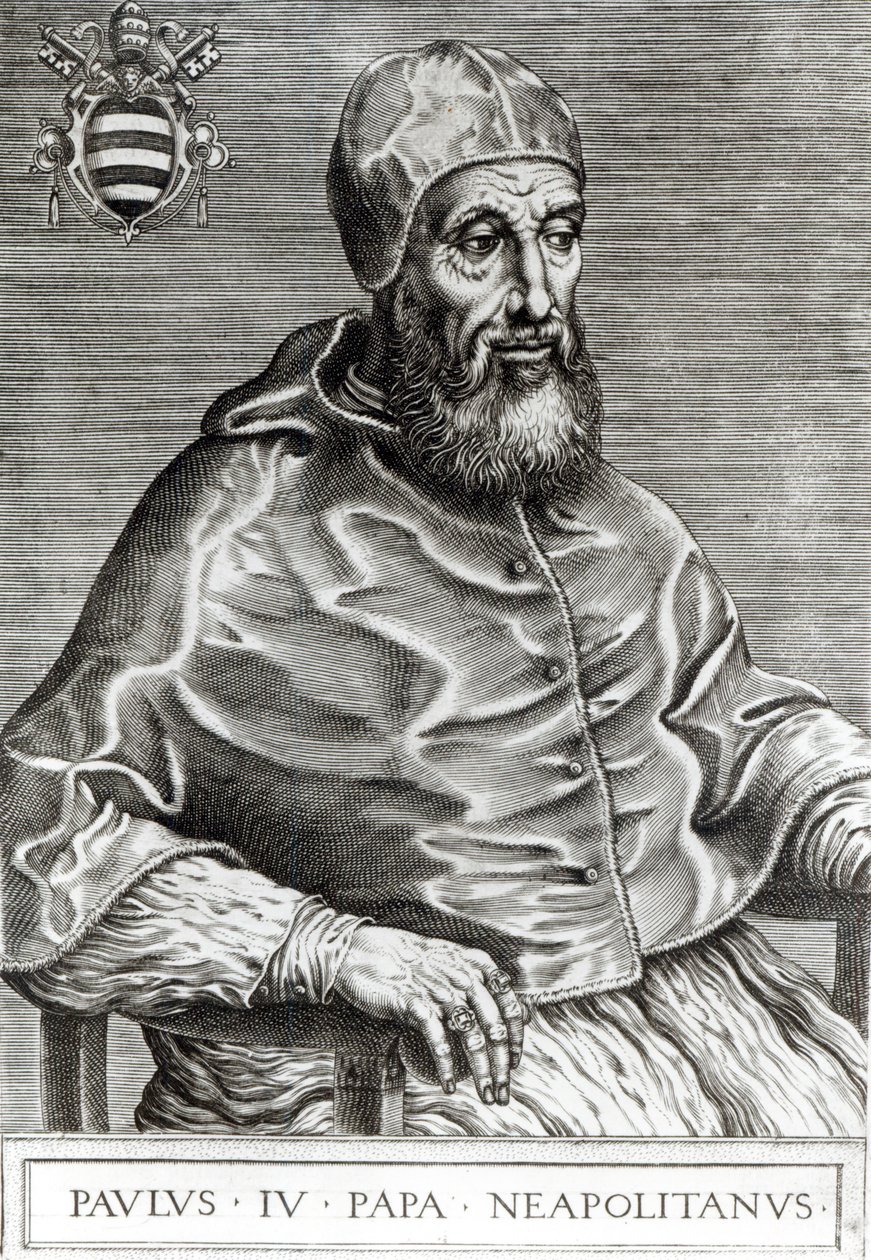 Portrait du Pape Pie IV, 1555 - Italian School