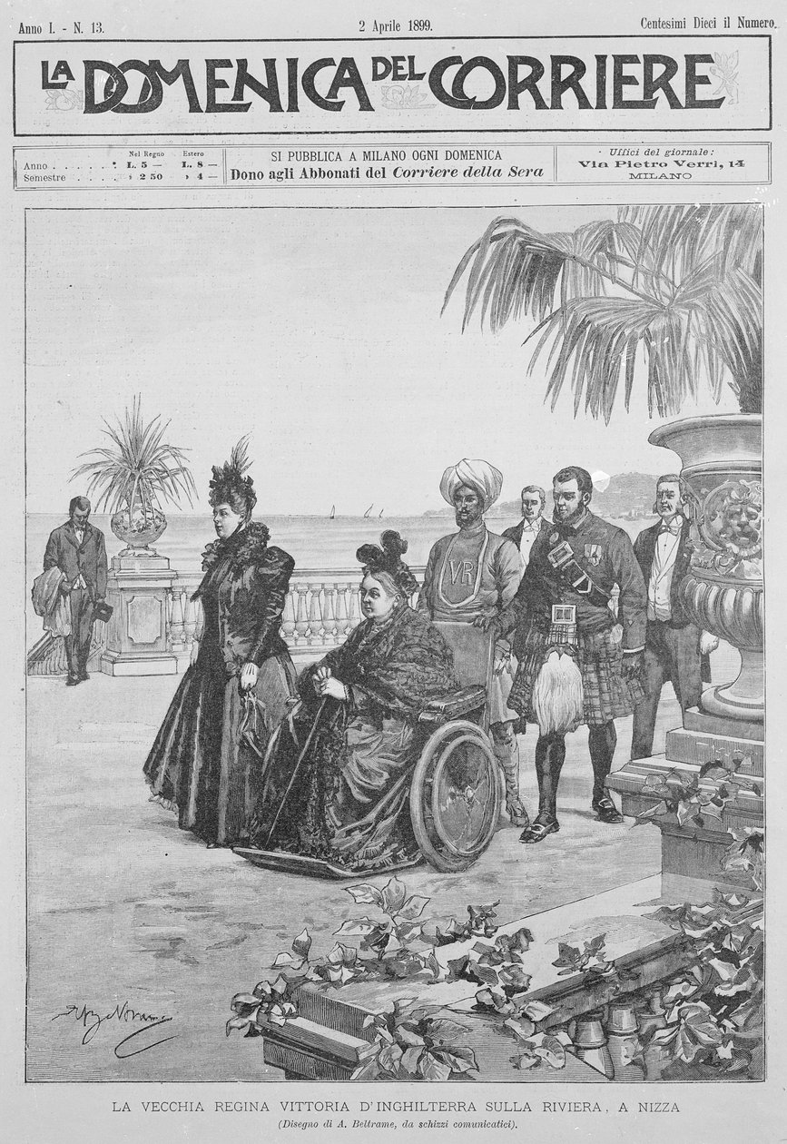 La reine Victoria sur la Riviera italienne, couverture de 