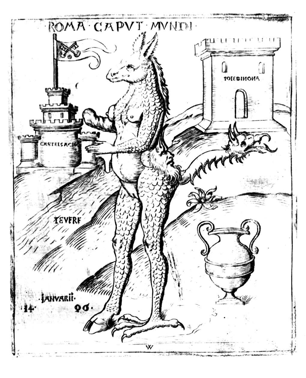 Rome, capitale du monde, 1596 - Italian School