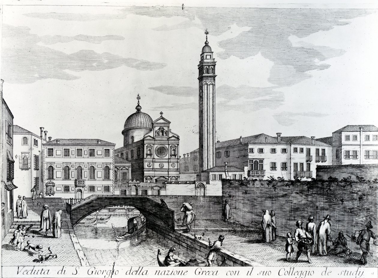 Vue de San Giorgio dei Greci et de l