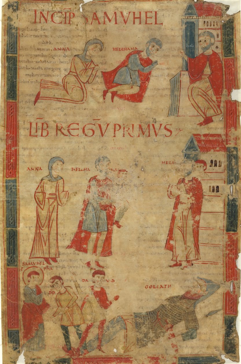 Quatre scènes du premier livre de Samuel - Italian 11th Century