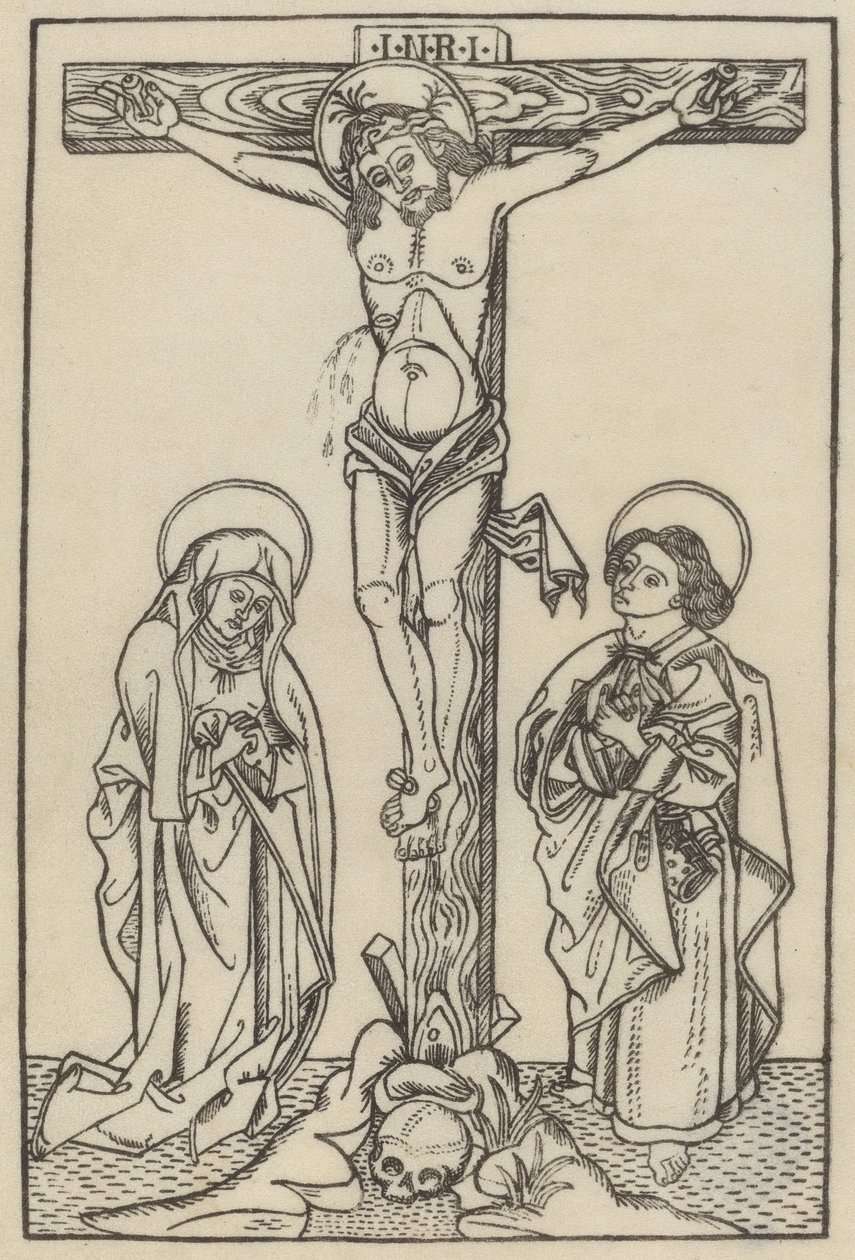 Le Christ en croix - Italian 15th Century or Master I.D.