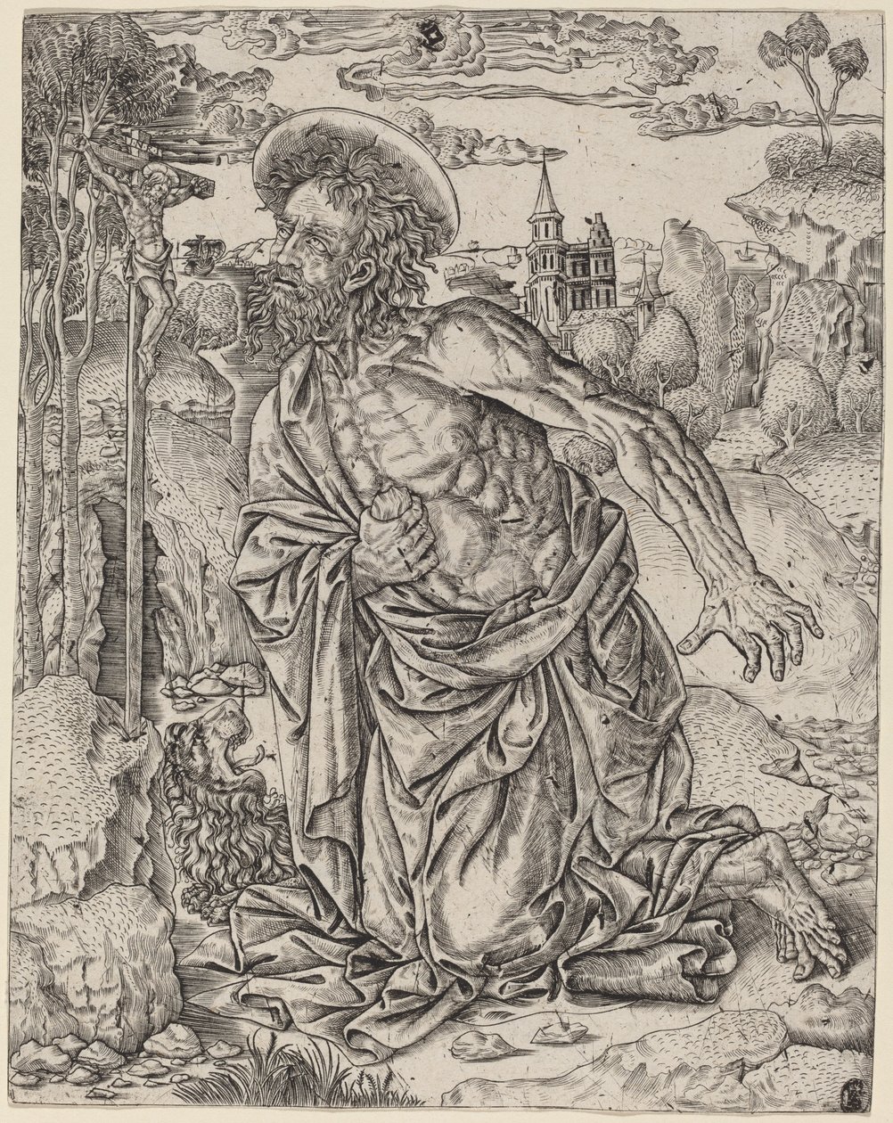 Saint Jérôme en pénitence - Italian 16th Century