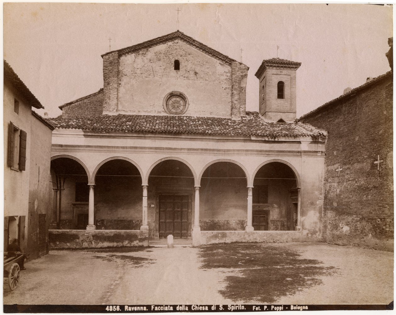 Église du Saint-Esprit, Ravenne, Émilie-Romagne, Italie, photographie de Pietro Poppi, Bologne, vers 1900 - Italian Photographer