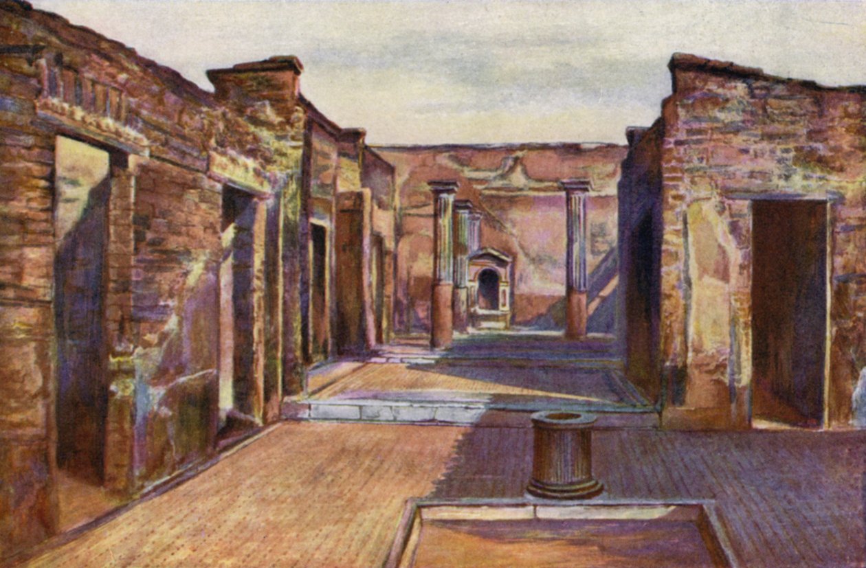 Maison du poète tragique, Pompéi, Italie (photo couleur) - Italian Photographer