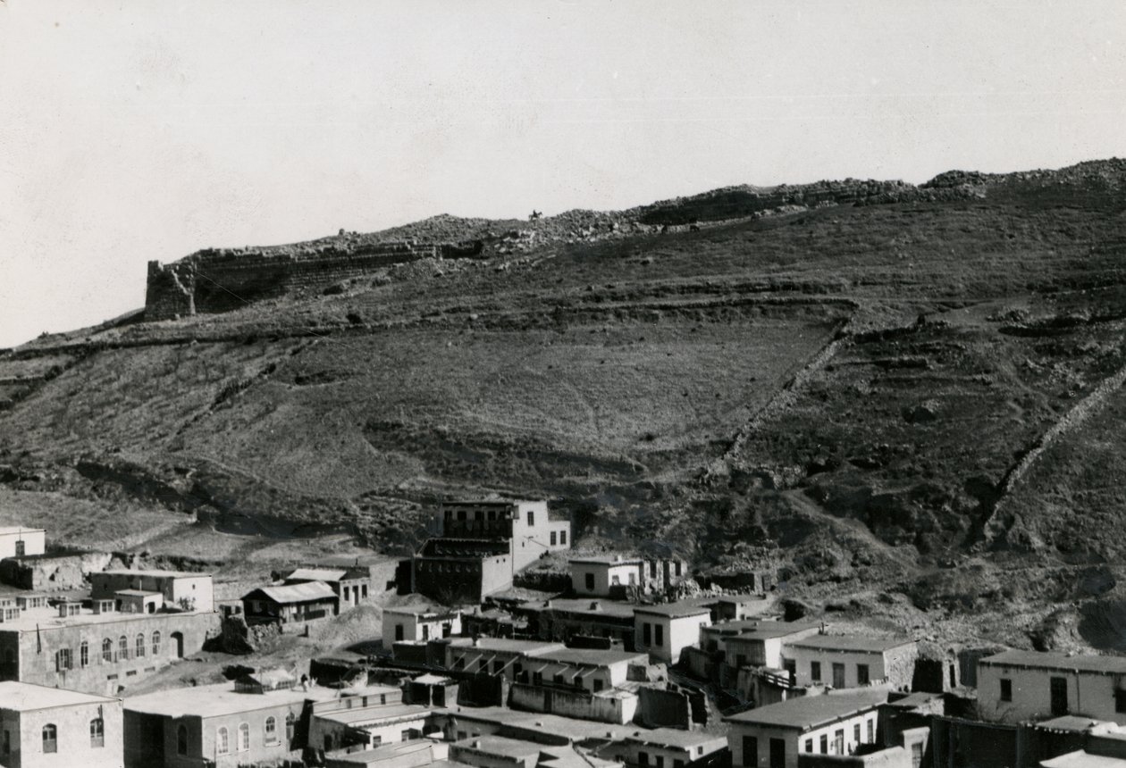 Vue des murs hellénistiques dans le coin nord-est de l
