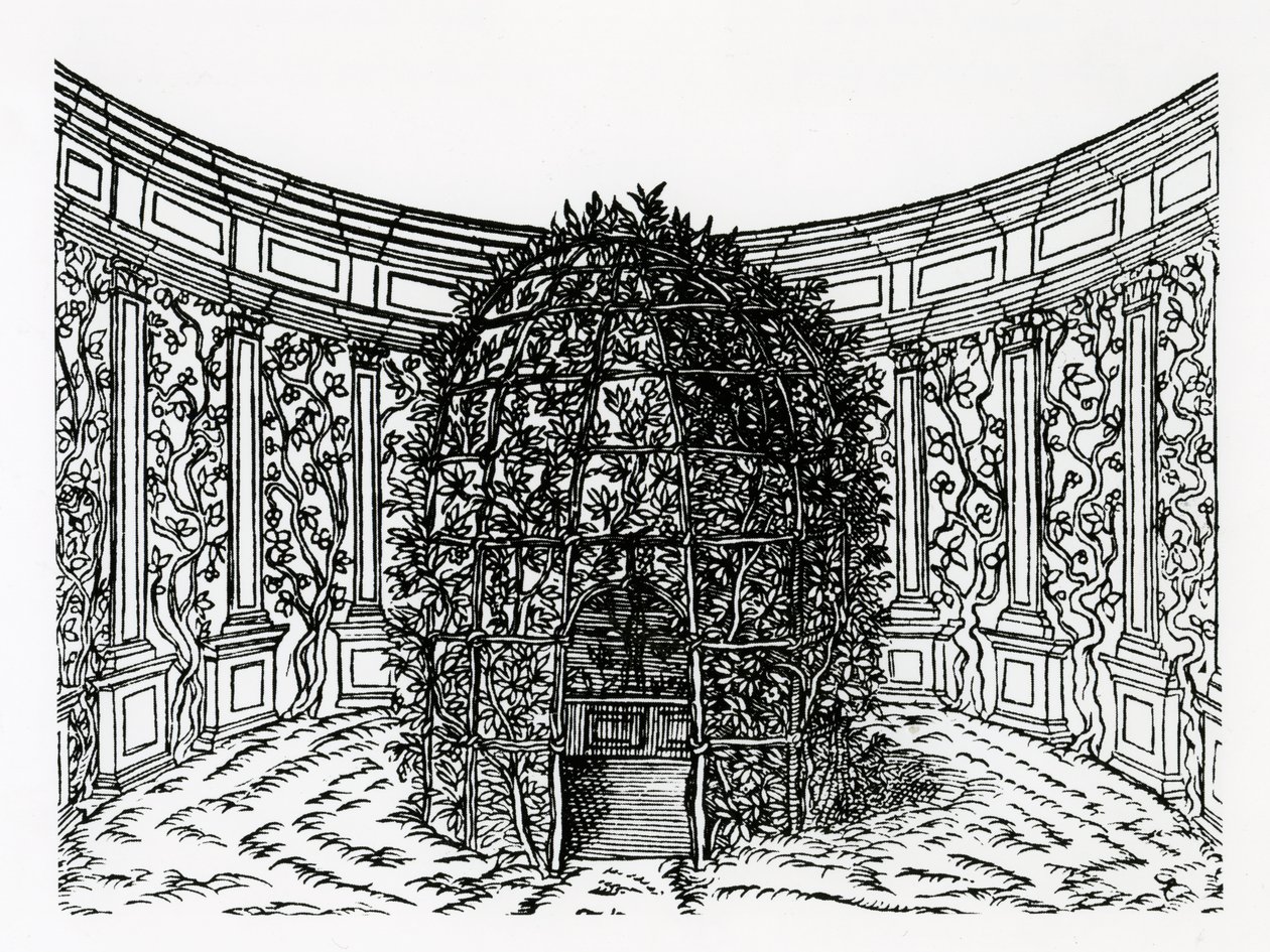 Une tonnelle, de Hypnerotomachia Poliphili, attribué à Francesco Colonna, publié 1499 - Italian School