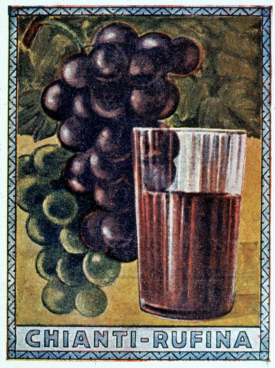 Une affiche historique du Chianti Rufina - Italian School