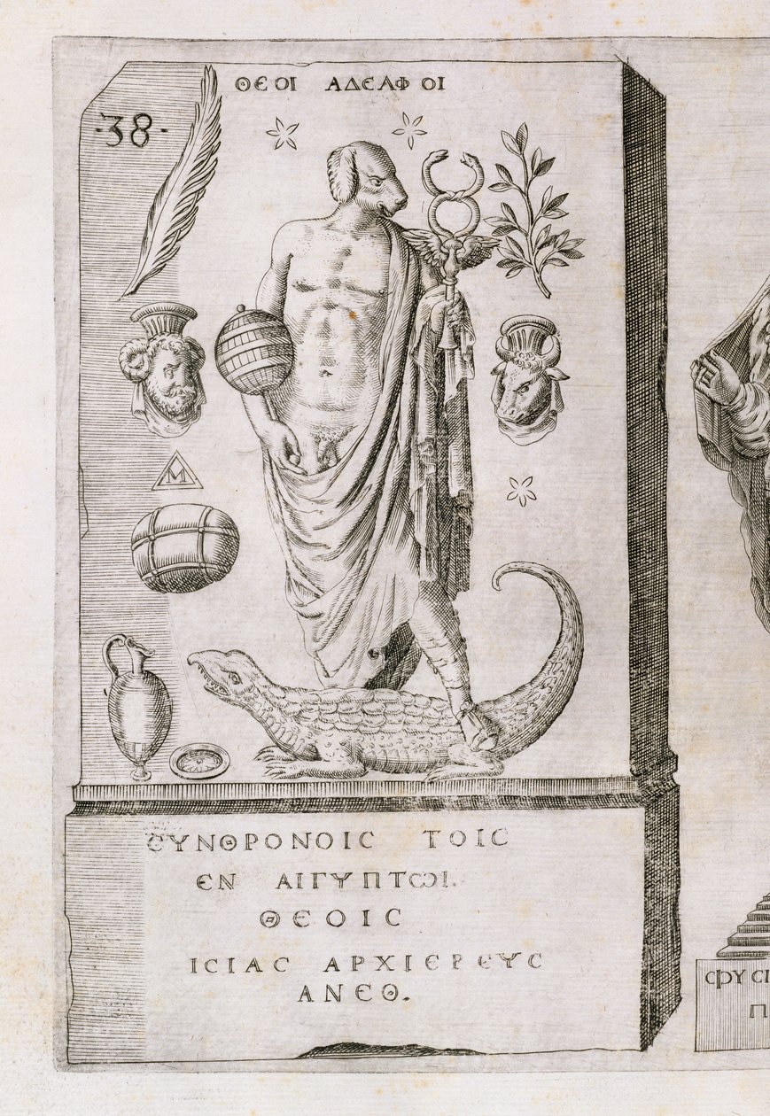 Apollon avec une tête de chien, 1589 - Italian School