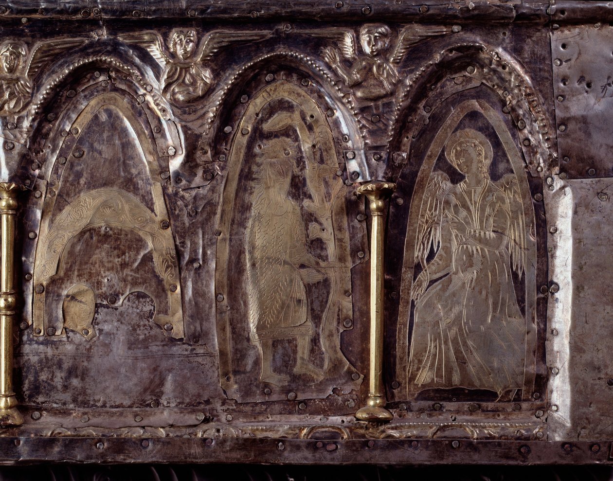 Arche de Barberousse, avec des scènes de la vie de Saint Jean-Baptiste - Italian School