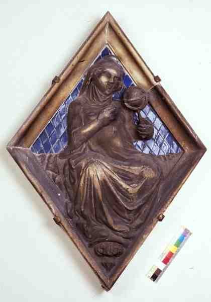 Astronomie, carreau en relief du Campanile (marbre et céramique) - Italian School