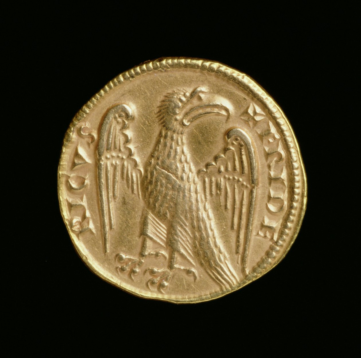 Augustalis de Frédéric II (1198-1250), Royaume de Sicile et Italie du Sud, Monnaie de Messine, 1231-50 (revers) - Italian School