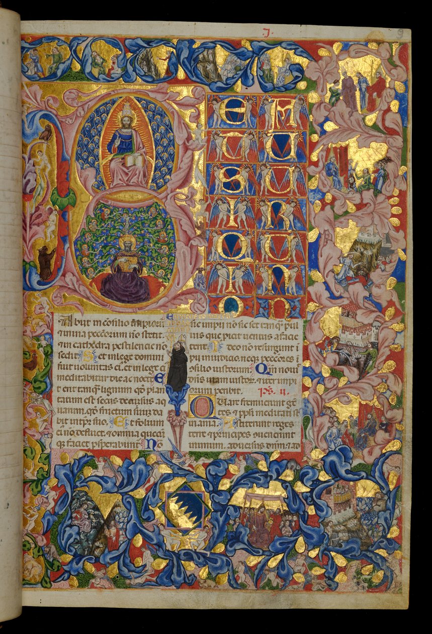 Beatus vir, Le Christ en majesté, Le roi David - Italian School