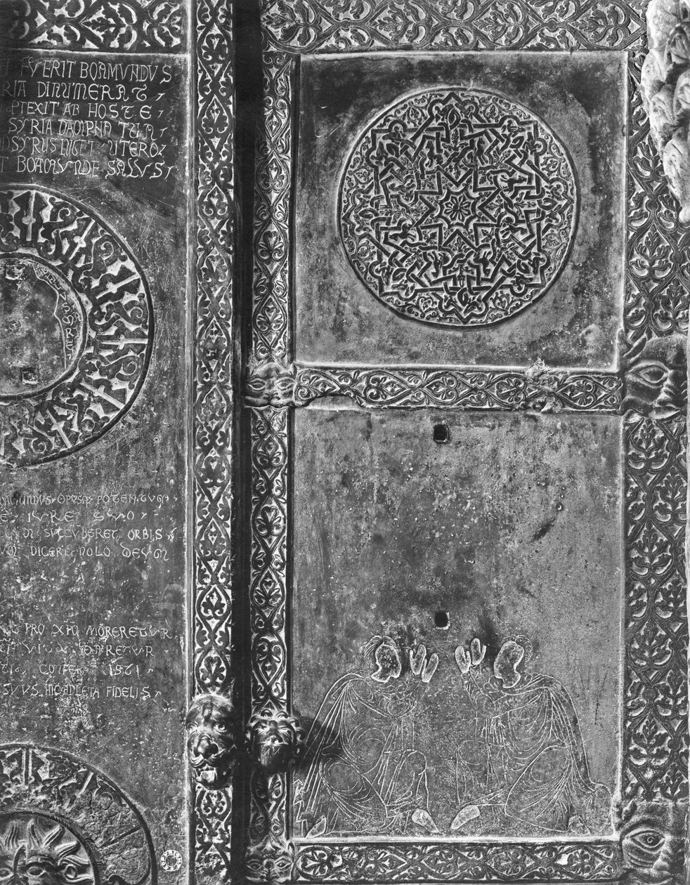 Porte en bronze, Mausolée de Bohémond Ier de Hauteville (détail) - Italian School