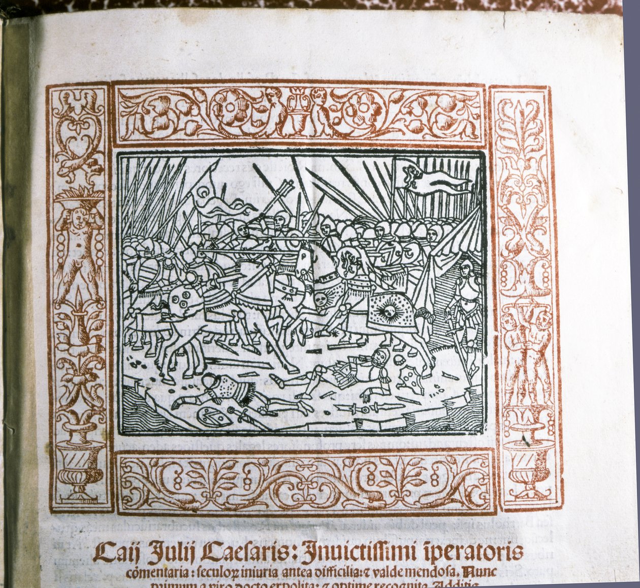 CAESAR Gaius Iulius : Illustration des "Commentarii de Bello Gallico" de César, c.1511 - Italian School