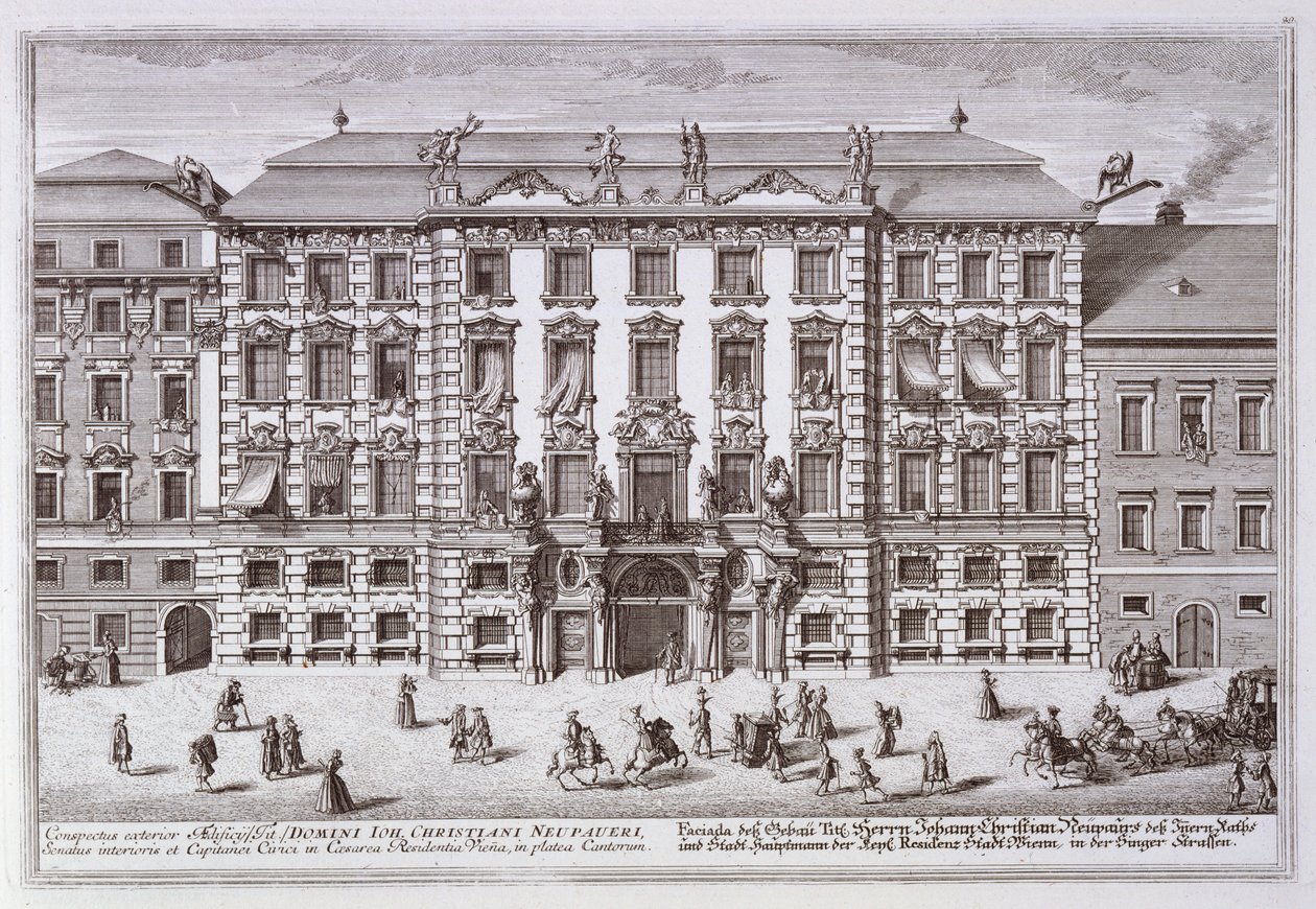 Capitanei Civici dans la résidence impériale, Vienne - Italian School