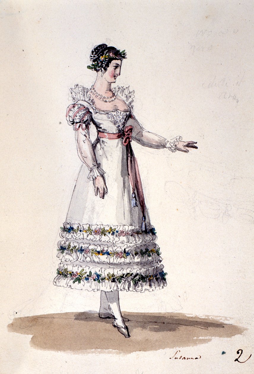 Costume pour Susanna, de 