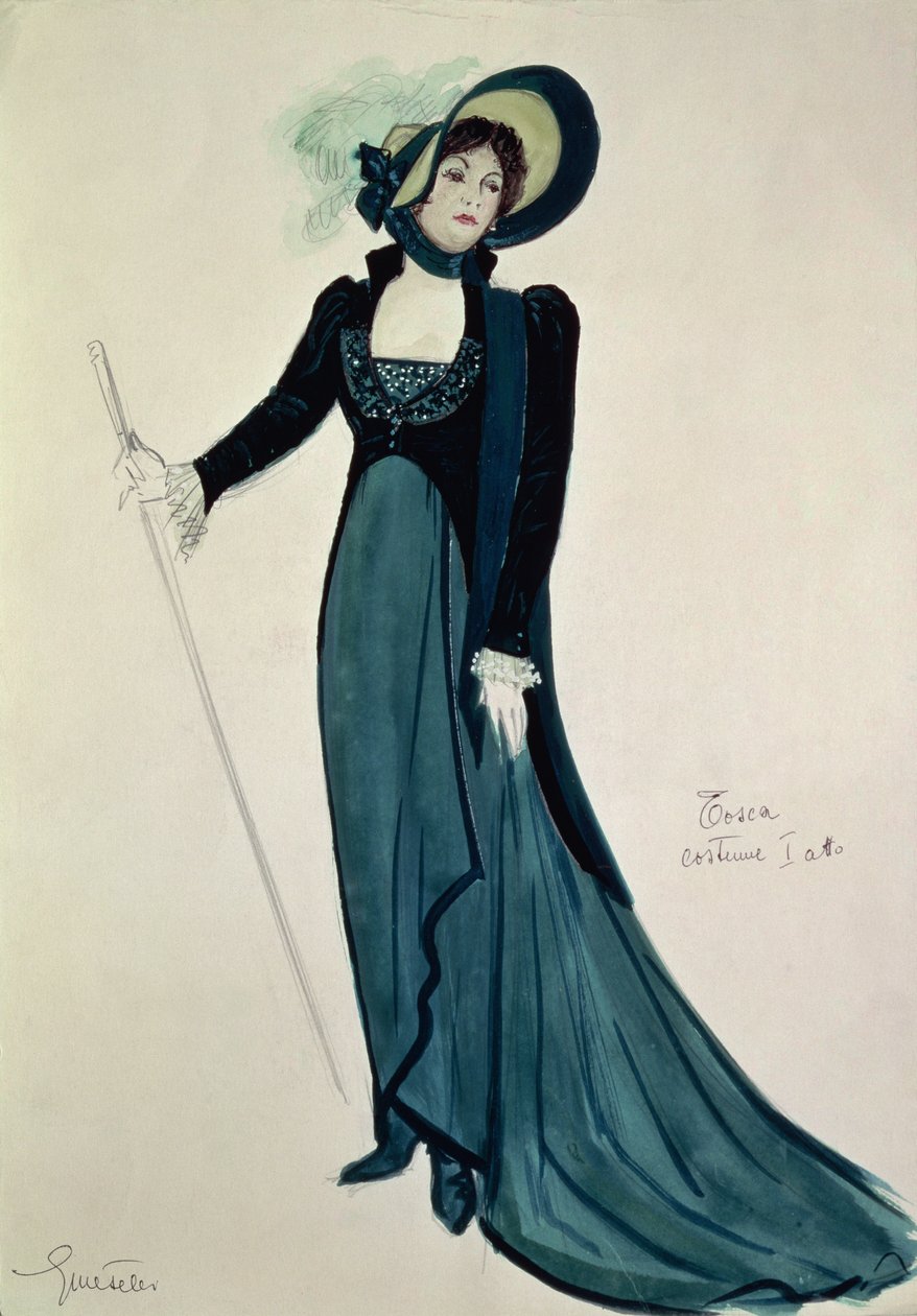 Costume pour Tosca, de l